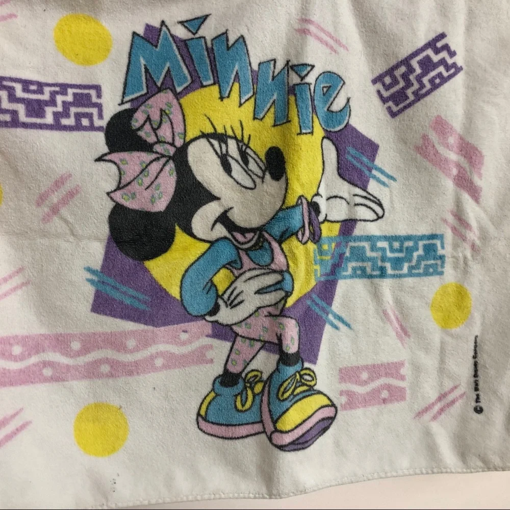 Vintage 80's Minnie mouse gym towel